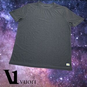 Vuori Men's Strato Tech Tee V126 Charcoal Heather S